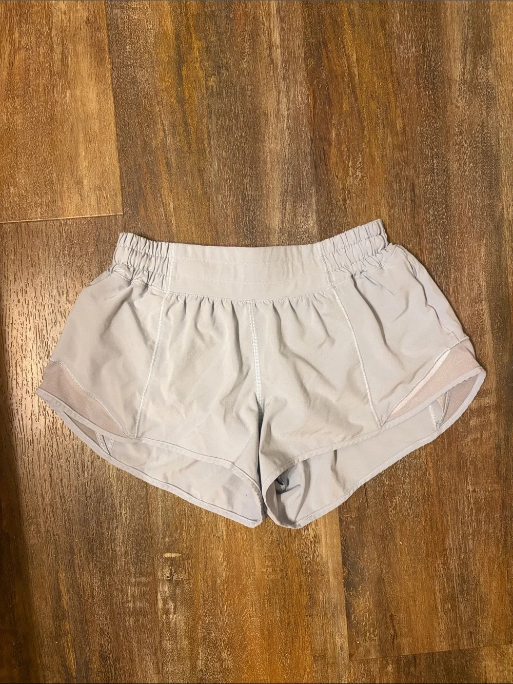Lululemon Light Blue Women's Hottie Hot Shorts - Elastic Waist